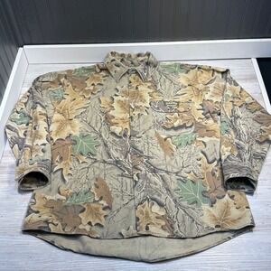 Vintage Spartan Outdoors Advantage Men's Sz XL Camouflage Hunting Shirt USA MADE